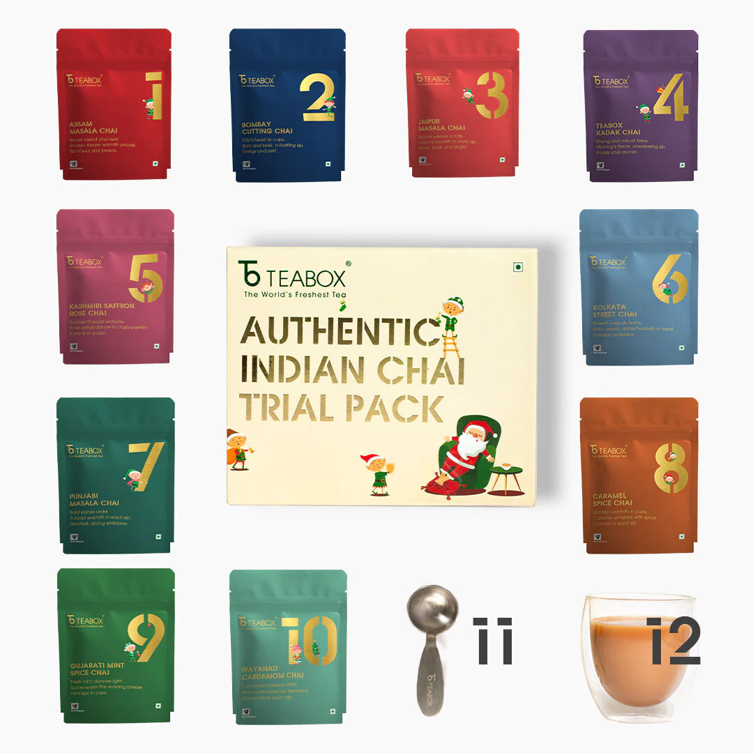12 Days of Chai Advent Calendar (Free Valencia Glass Teacup & Ideal Teaspoon) - Image 3