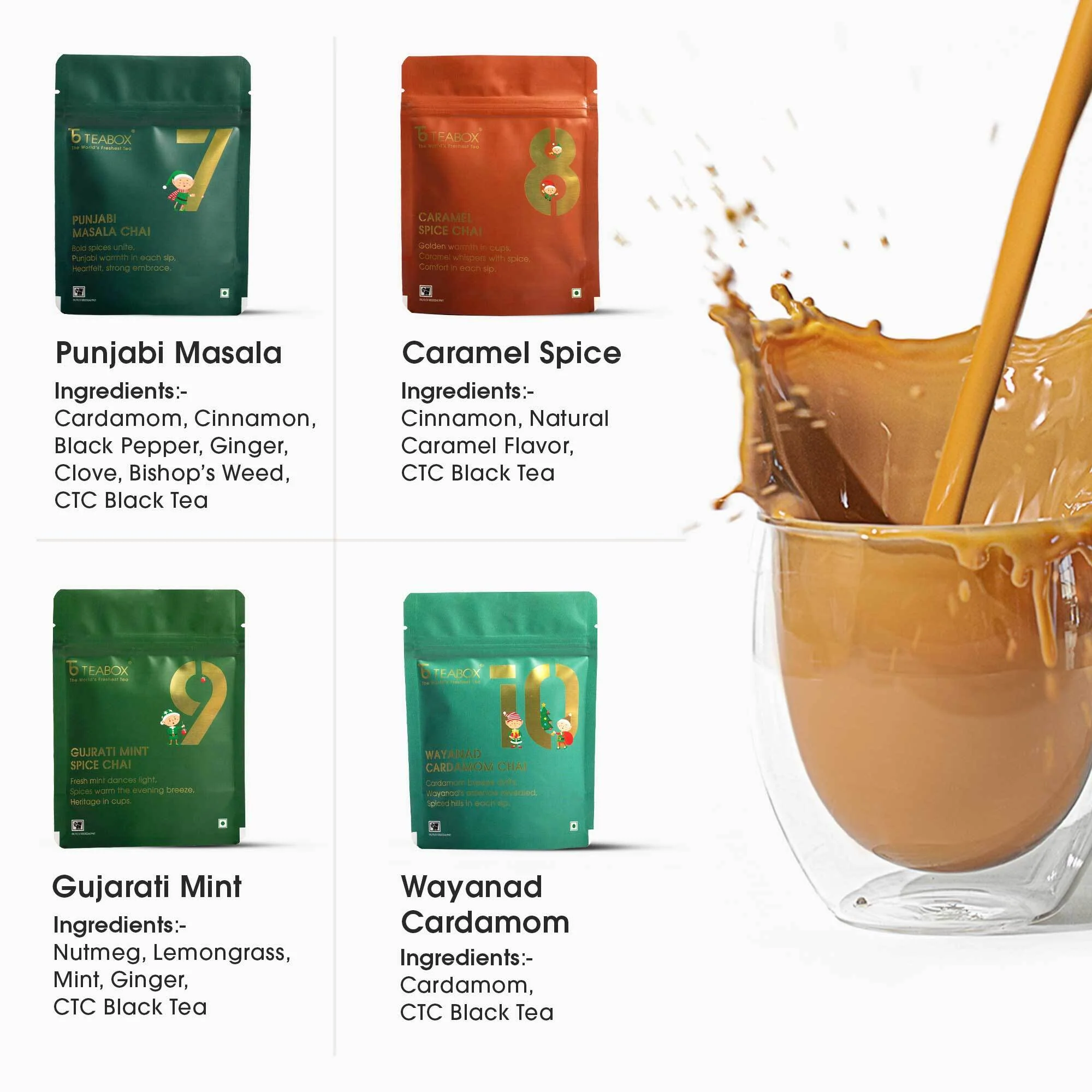 12 Days of Chai Advent Calendar (Free Valencia Glass Teacup & Ideal Teaspoon) - Image 5