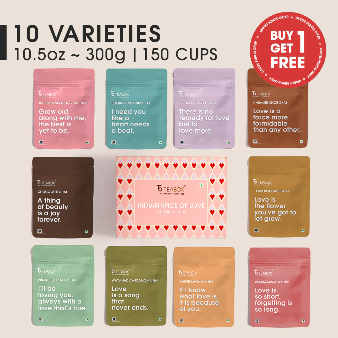 Indian Spice Of Love Chai Trial Pack - Buy 10 Chais & Get 10 Chais Free (2 Boxes) - Image 4