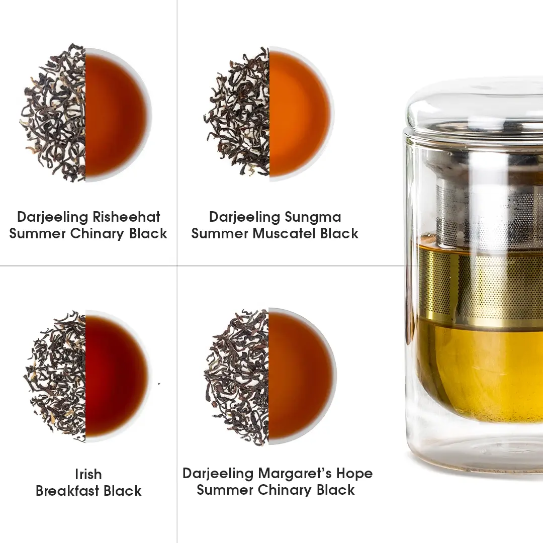 Indian Whole Leaf Trial Pack (Free Seidel Glass Tea Mug With Infuser & Ideal Teaspoon) - Image 10