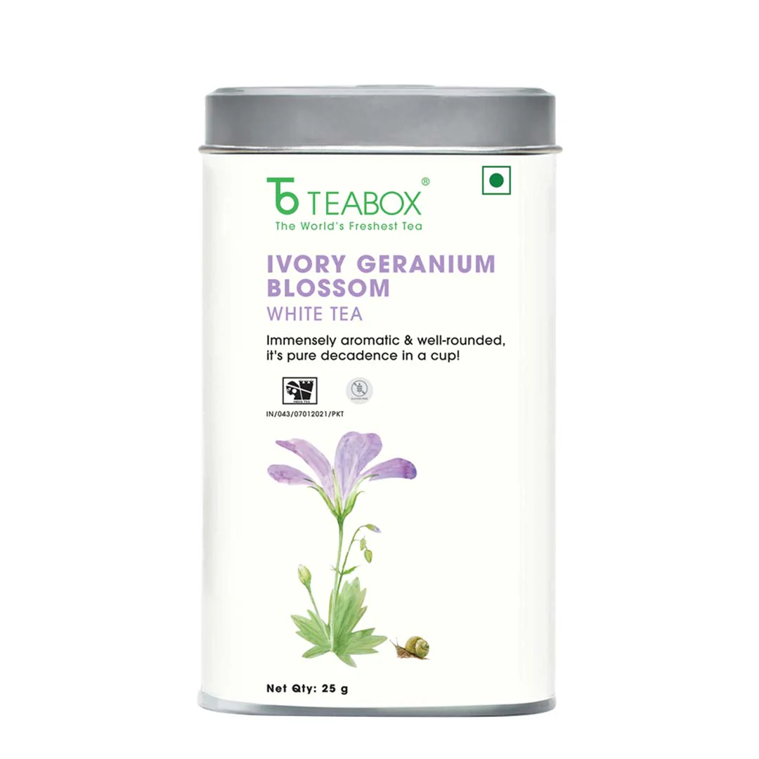 Ivory Geranium Blossom White - Image 7