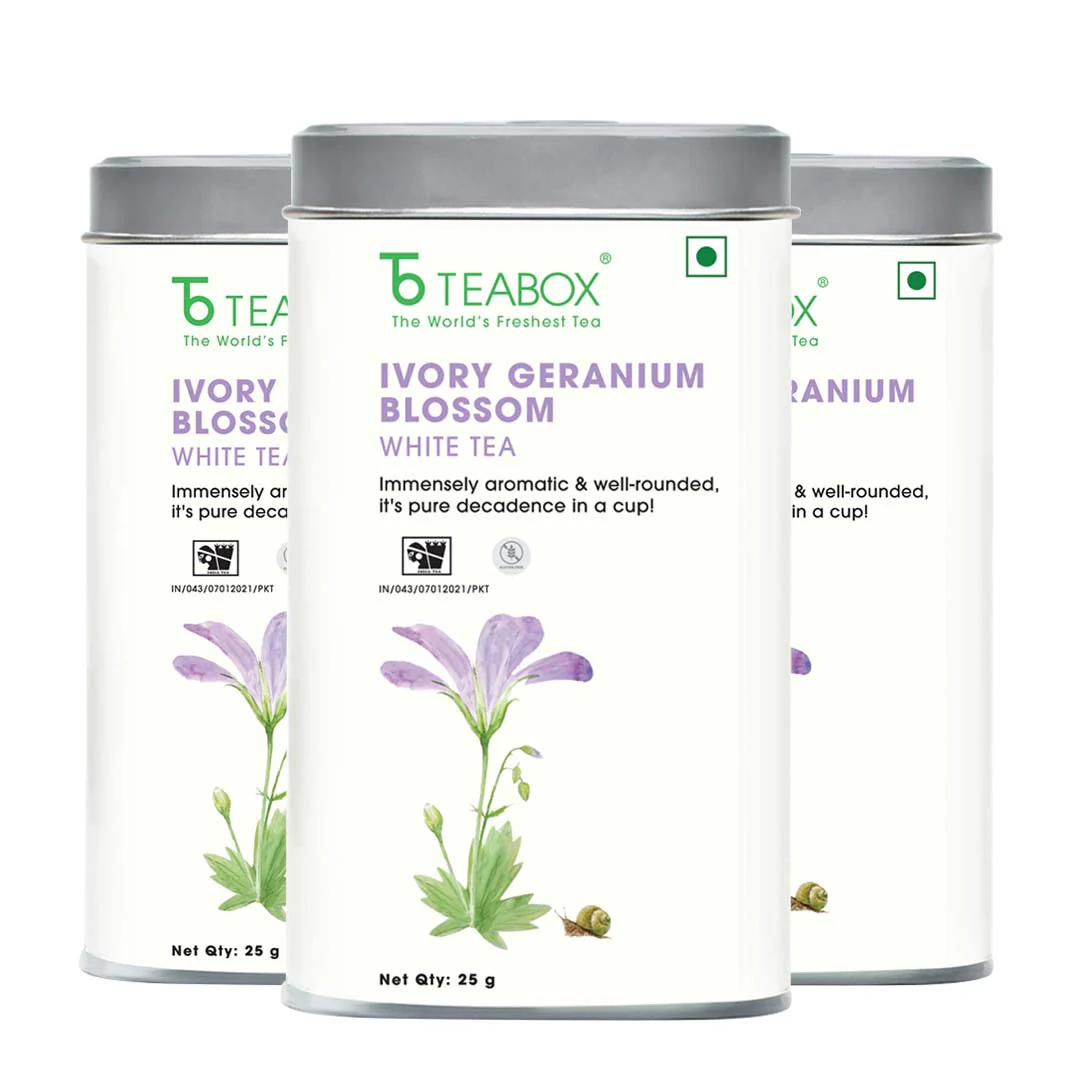 Ivory Geranium Blossom White - Image 8