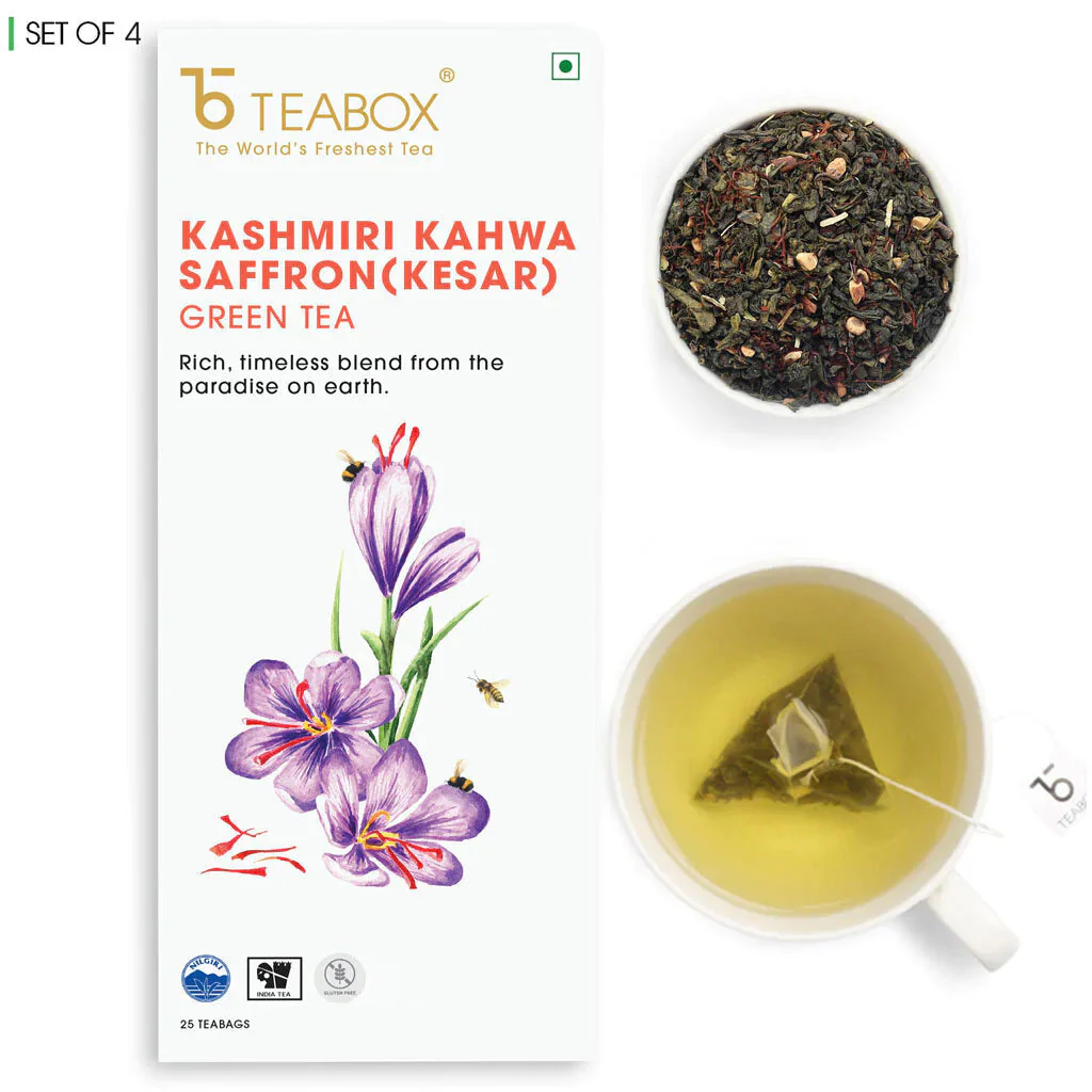 Green Tea Kashmiri Kahwa (Teabags) - Image 7