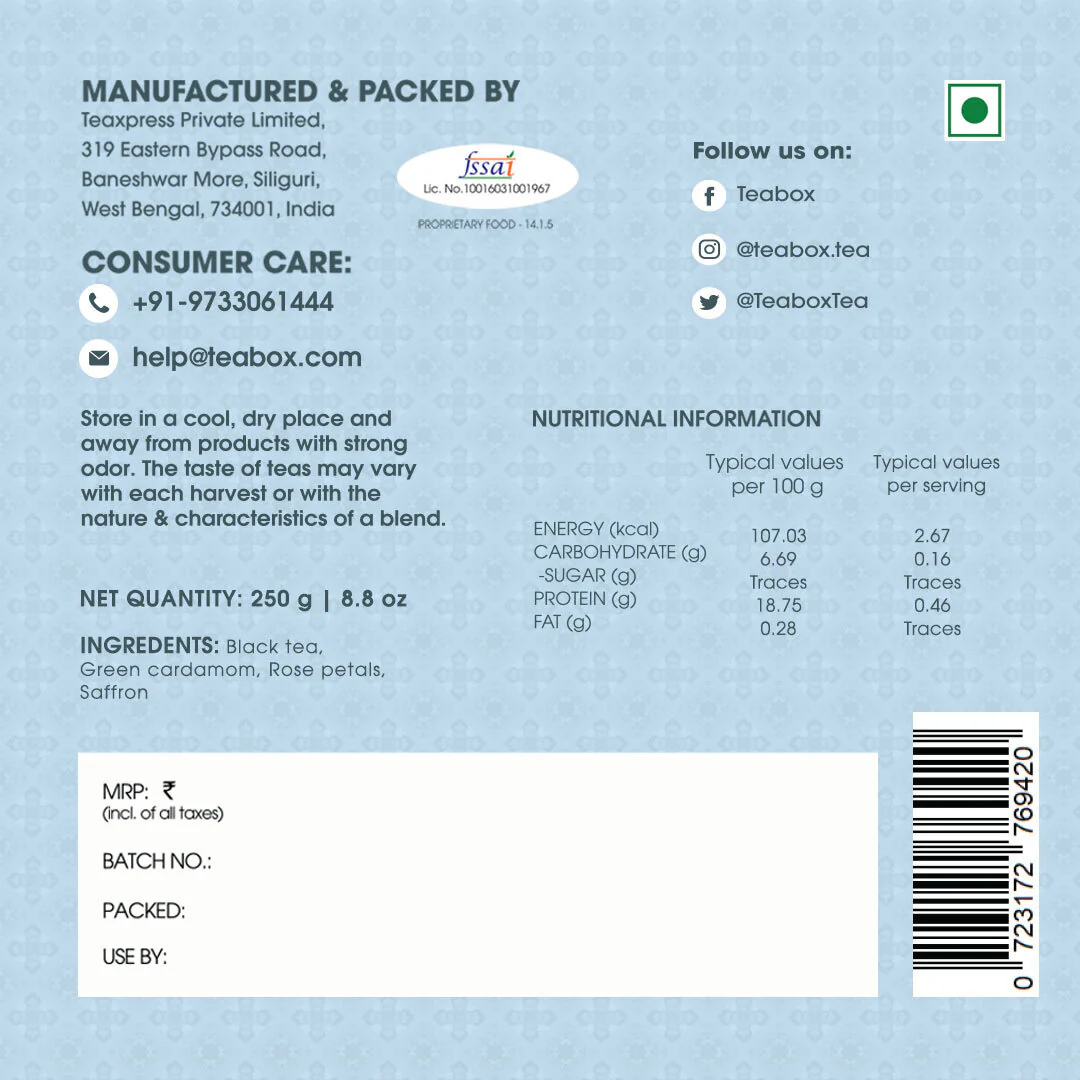 Kashmiri Saffron Rose Chai - Image 6