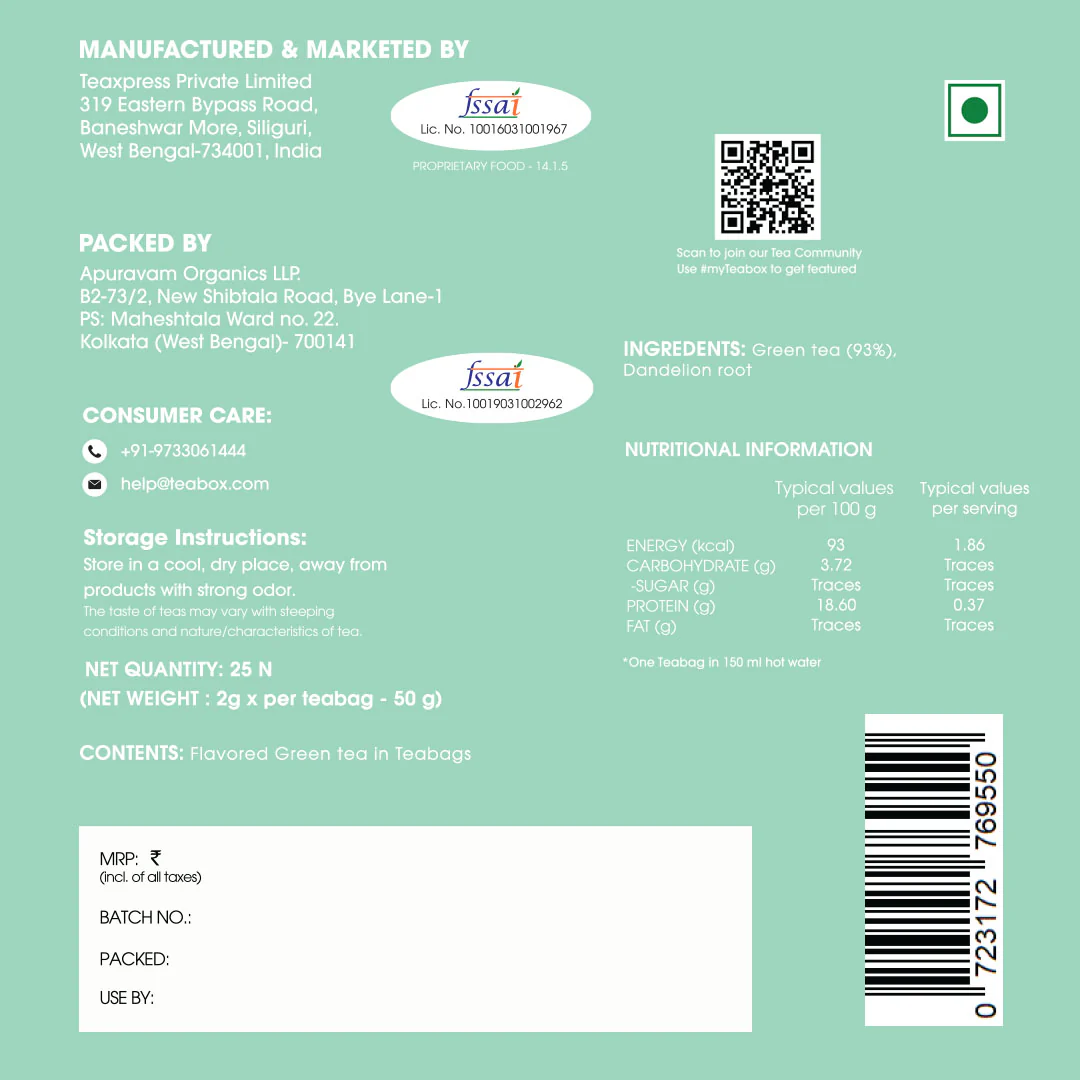 Dandelion Green (Teabags) - Image 9