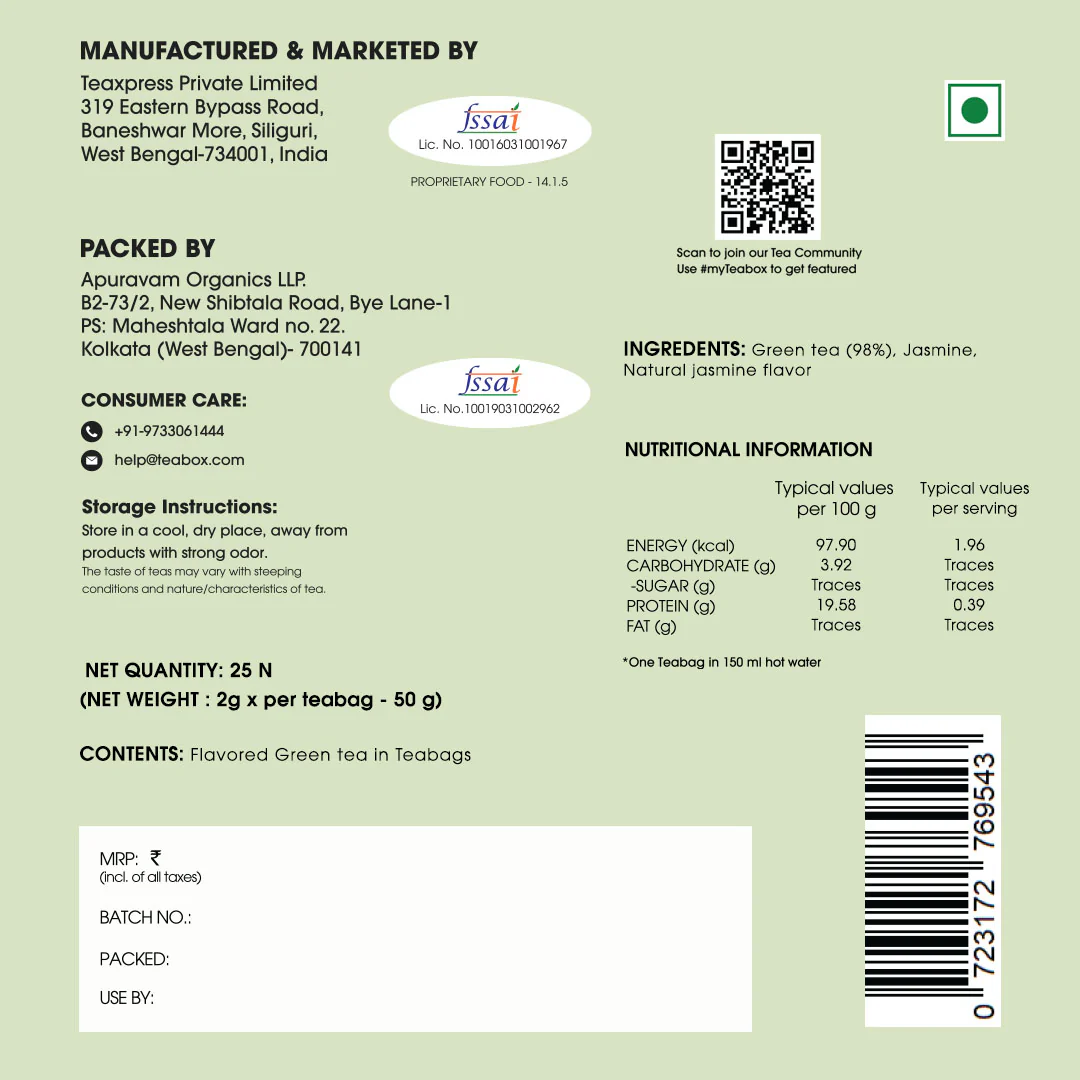 Jasmine Green (Teabags) - Image 9
