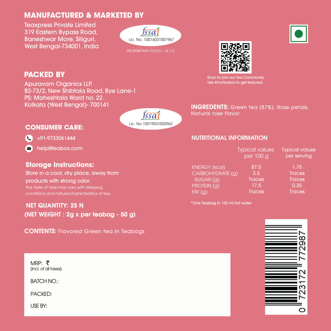 Rose Green (Teabags) - Image 9