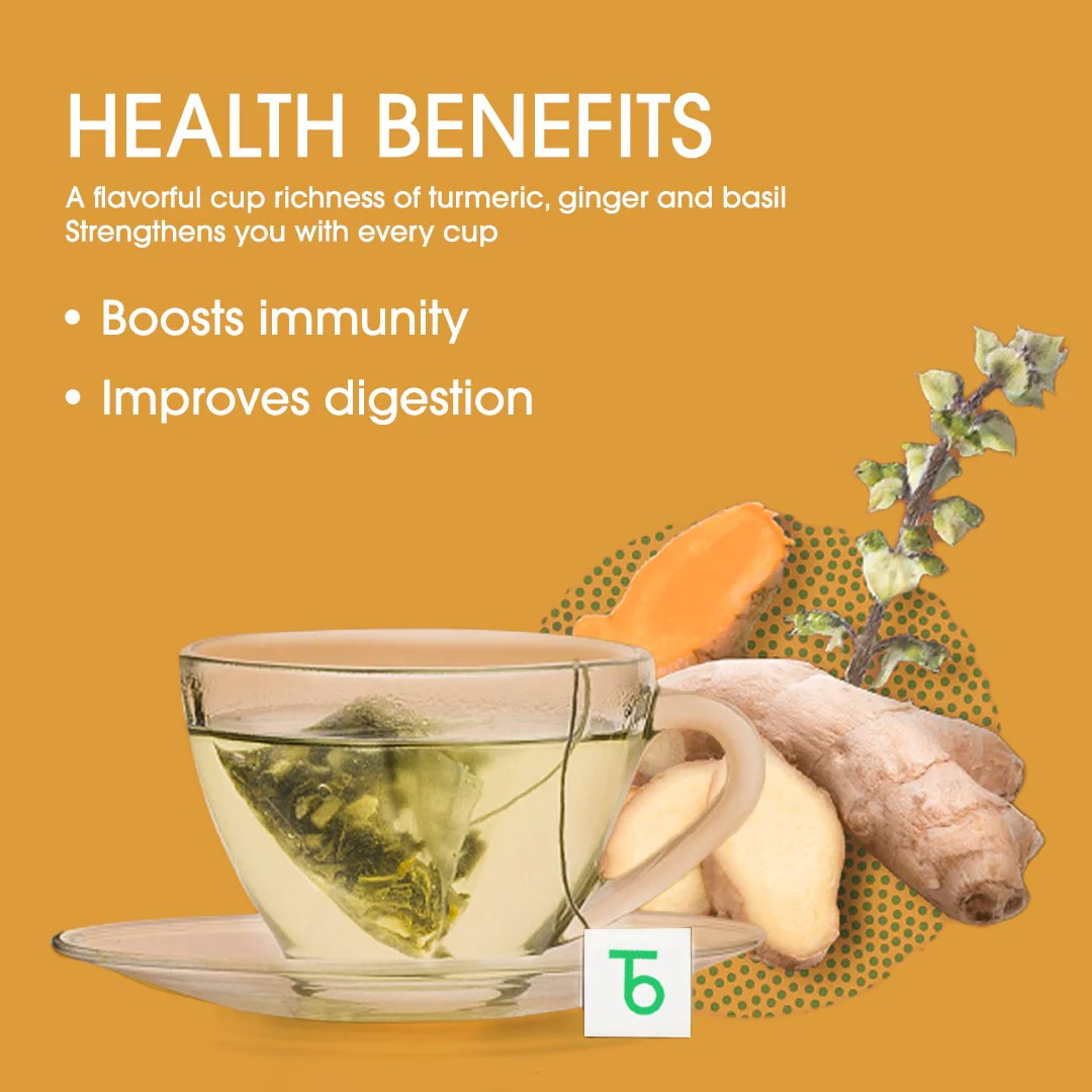 Turmeric Ginger Tulsi Green (Teabags) - Image 7